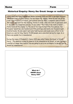 Henry the Great: Image or reality