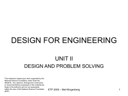 Design and Problem-Solving Presentation - ETP