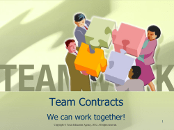 Team Contracts