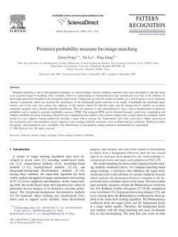 Posterior probability measure for image matching