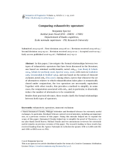 Comparing exhaustivity operators