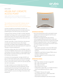 aruba rap-3 remote access point