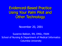 Evidence-Based Practice