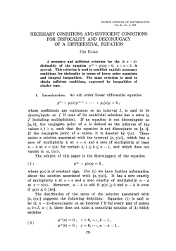 necessary conditions and sufficient conditions for