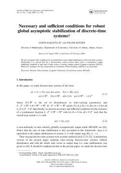 Necessary and sufficient conditions for robust global asymptotic