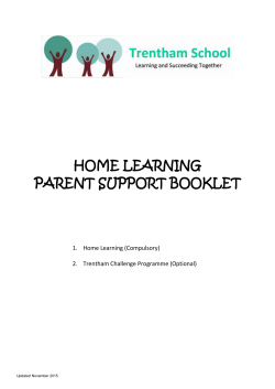 Home Learning - Trentham School