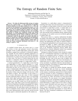 The Entropy of Random Finite Sets