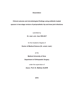 Dissertation Clinical outcome and microbiological findings using