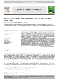 A class of deformational flow test cases for linear transport problems