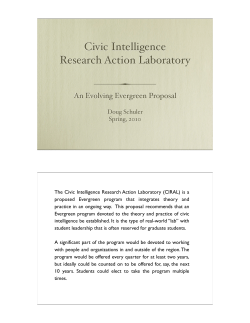civic intelligence research action lab proposal