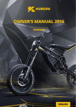 owner`s manual 2016