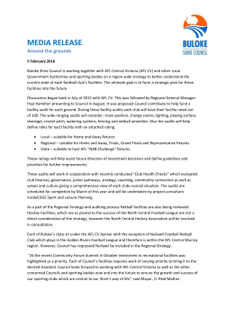 MEDIA RELEASE Around the grounds