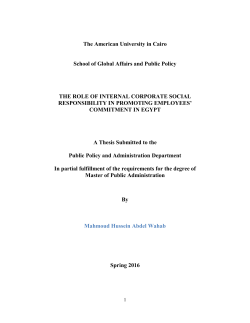 the role of internal corporate social responsibility in promoting