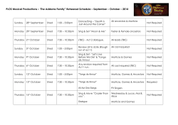 Sunday - PLOS Musical Productions
