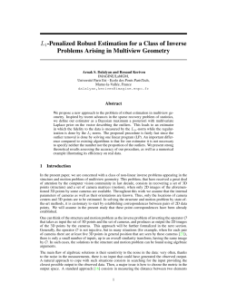 Penalized Robust Estimation for a Class of Inverse Problems Arising