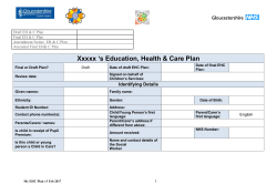 EHCP template February 2017