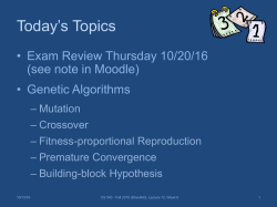 CS 540 &ndash; Introduction to AI Fall 2015