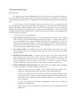 ACH Rule Changes 2015 Resource Cener doc