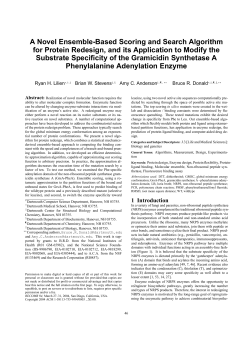 A Novel Ensemble-Based Scoring and Search Algorithm for Protein