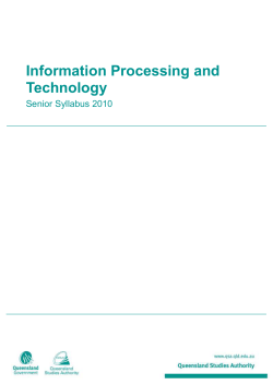 IPT (2010) senior syllabus