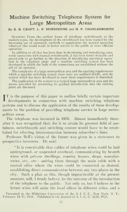 The Bell System technical journal