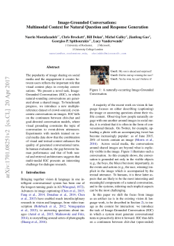 Multimodal Context for Natural Question and