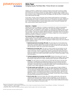 Hedging equity portfolio risk