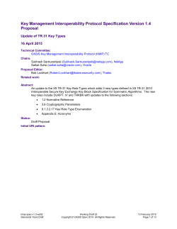 Key Management Interoperability Protocol Specification