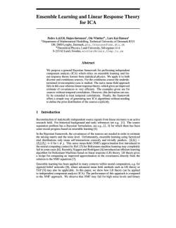 Ensemble Learning and Linear Response Theory for ICA