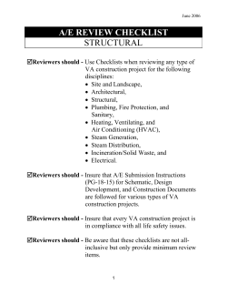A/E Review Checklist - Structural