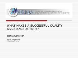 Benchmarking the Quality of Learning outcomes