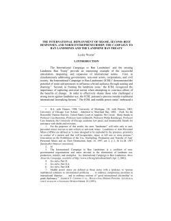 the international deployment of shame, second&ndash;best responses, and