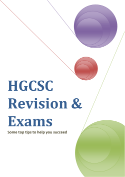 Revision booklet KS4 2015