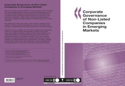 Corporate Governance of Non-Listed Companies in Emerging Markets