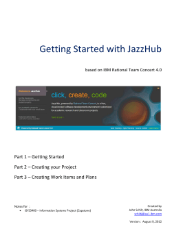 Getting Started with JazzHub