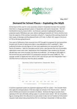 Demand for School Places &ndash; Exploding the Myth