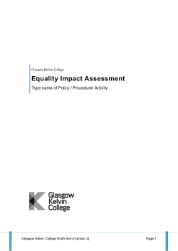 Equality Impact Assessment