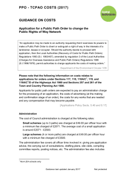 Guidance notes on costs and widths (PDF 351.1KB)
