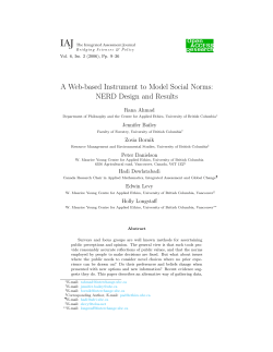 A Web-based Instrument to Model Social Norms: NERD Design and