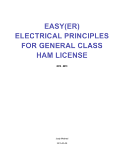 Electrical Principles for General Class Ham License