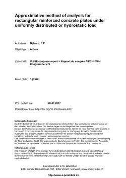 Approximative method of analysis for rectangular - E