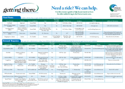 Need a ride? - Denver Regional Council of Governments