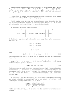 In the next proof, we use the Cauchy-Schwartz inequality: for vectors