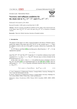 Necessary and sufficient conditions for the chain rule in W