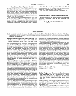 Einige Fragen zur Theorie der Lumineszenz der