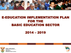E-education implementation plan