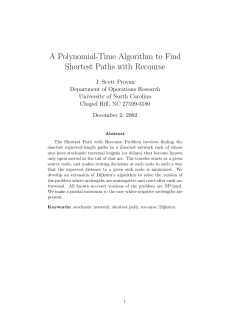 A Polynomial-Time Algorithm to Find Shortest