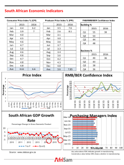 South African Economic Indicators
