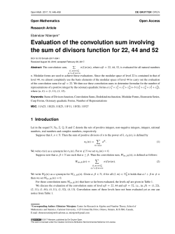 Evaluation of the convolution sum involving the sum of