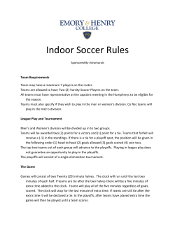 Indoor Soccer Rules